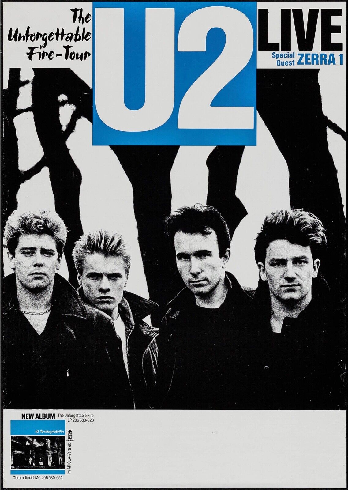 U2 LIVE, REPRO MUSIC POSTER CONCERT HQ