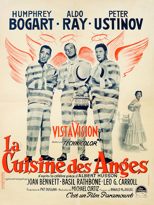LA COCINA DE LOS ÁNGELES, HUMPHREY BOGART, 1955, REPRODUCCIÓN DE CARTEL DE PELÍCULA, VINTAGE, SEGUNDA CALIDAD