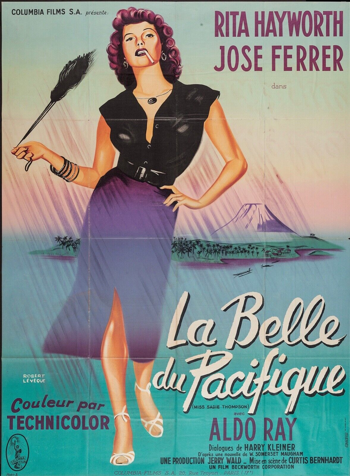 LA BELLE DU PACIFIQUE, RITA HAYWORTH MOVIE POSTER HQ