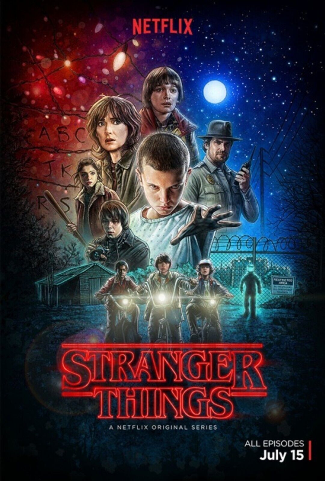 STRANGER THINGS, MILLIE BOBBY BROWN, Repro Poster Series HQ