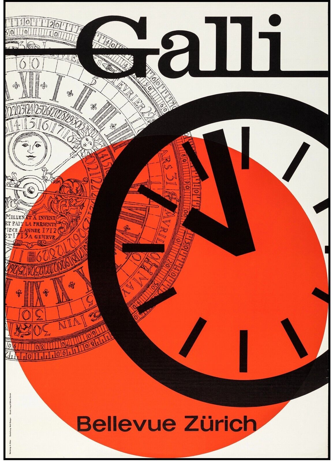 GALLI ZURICH HORLOGERIE REPRO AFFICHE VOYAGE PUBLICITAIRE HQ