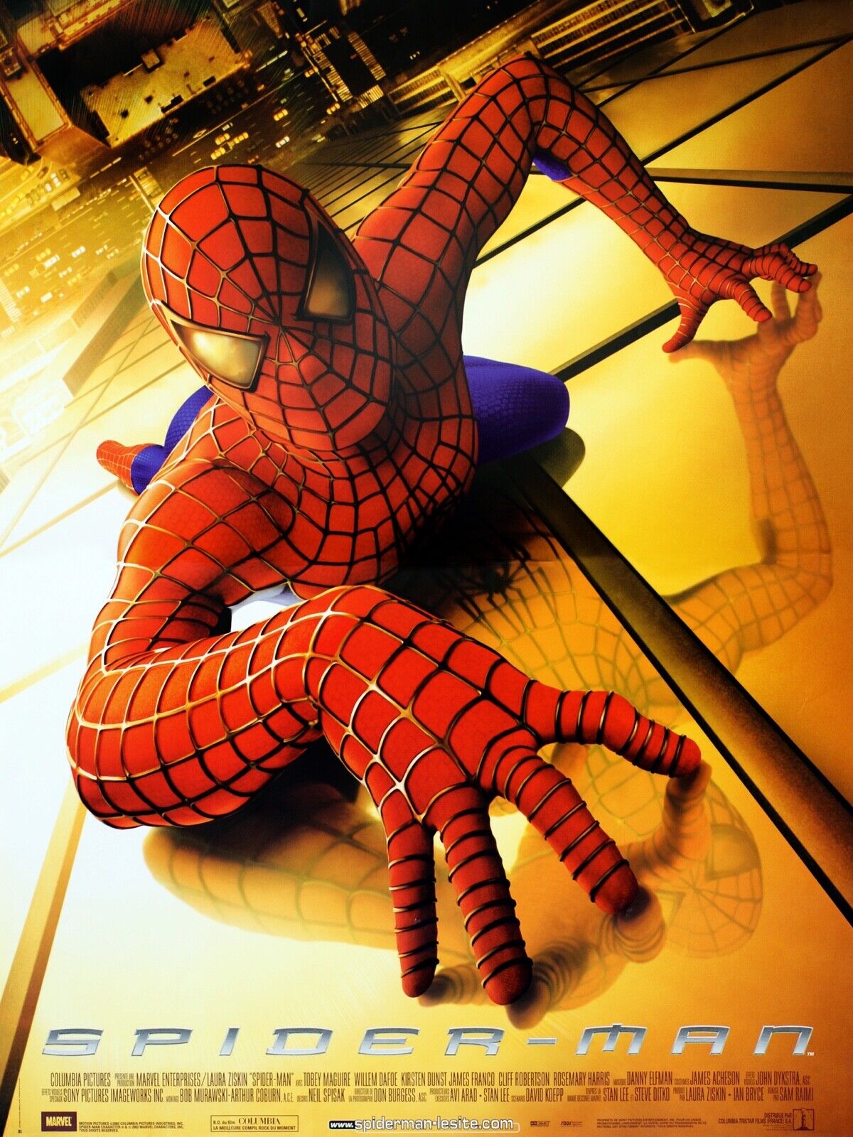 SPIDER-MAN, TOBEY MAGUIRE, 2002, Repro cinema poster, HQ