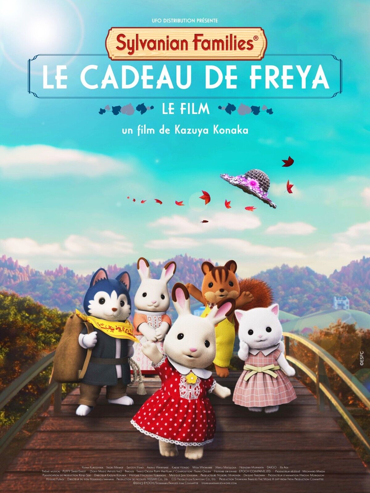 LE CADEAU DE FREYA, KAZUYA KONAKA, repro affiche de cinéma, VINTAGE, HQ