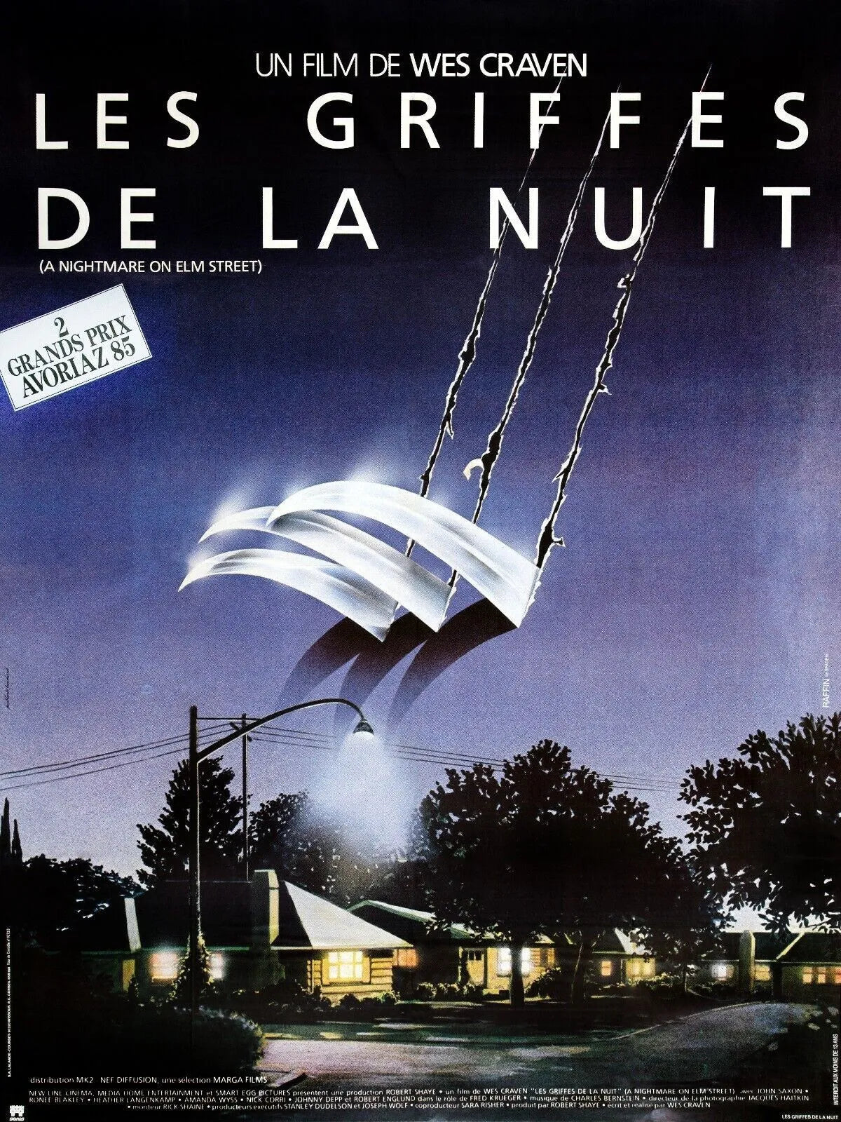 LES GRIFFES DE LA NUIT, WES GRAVEN, 1984, REPRO AFFICHE CINEMA VINTAGE, HQ