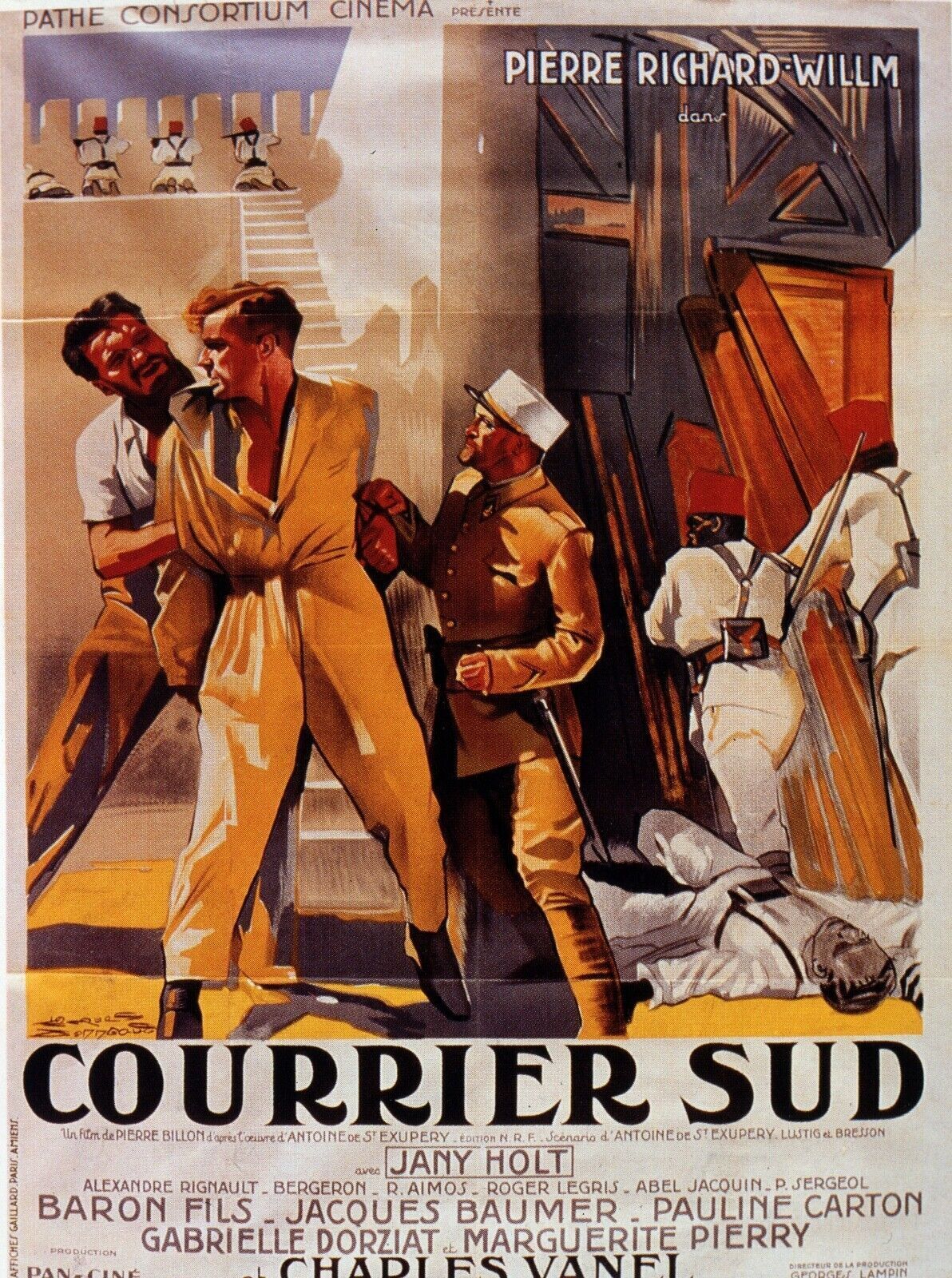 COURRIER SUD, JANY HOLT, REPRO AFFICHE CINEMA VINTAGE, HQ