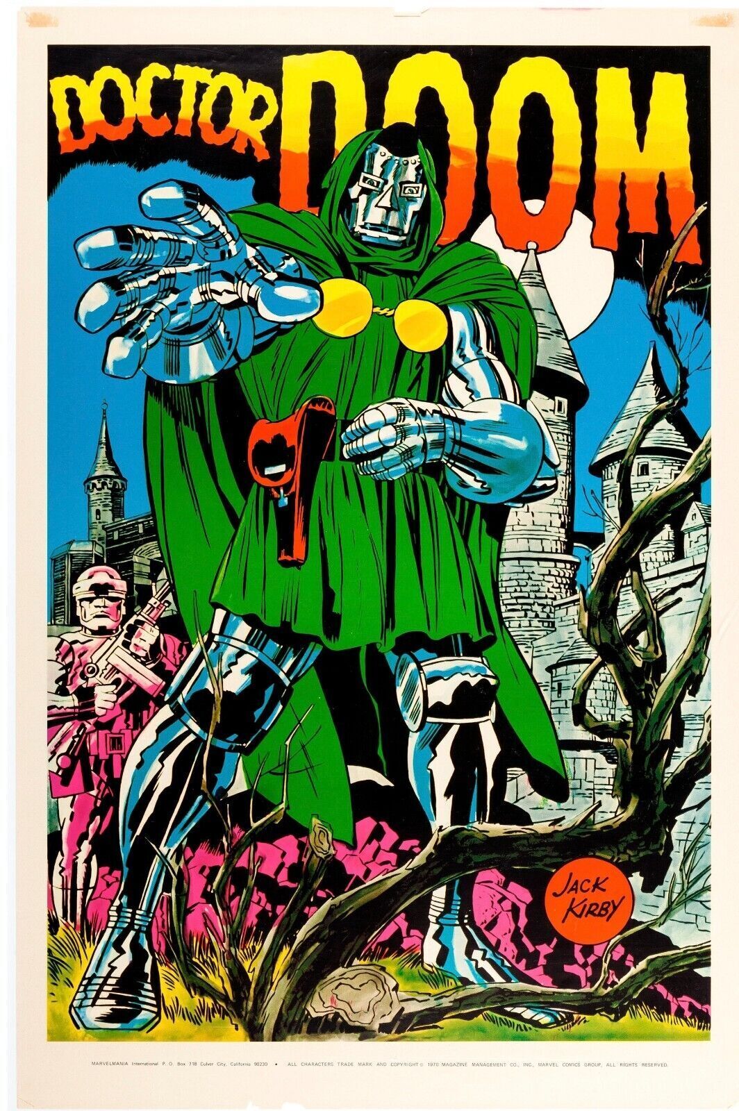 JACK KIRBY DOCTOR DOOM, 2022, REPRO MOVIE POSTER, VINTAGE, HQ