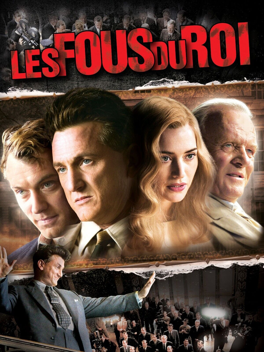 LES FOUS DU ROI, SEAN PENN, 2006, Repro affiche de cinema, VINTAGE, HQ