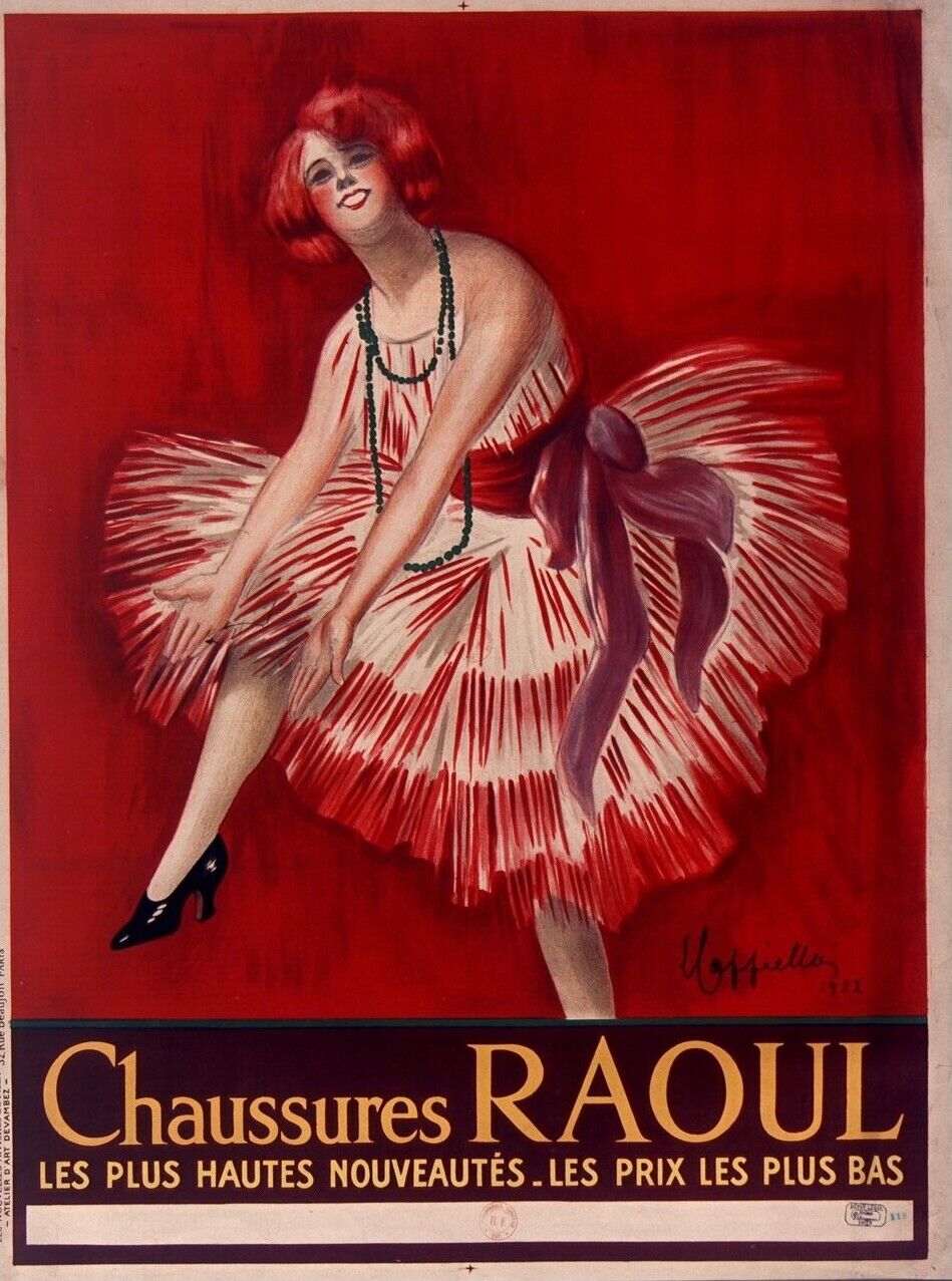 CHAUSSURES RAOUL, REPRO FASHION POSTER, VINTAGE, HQ