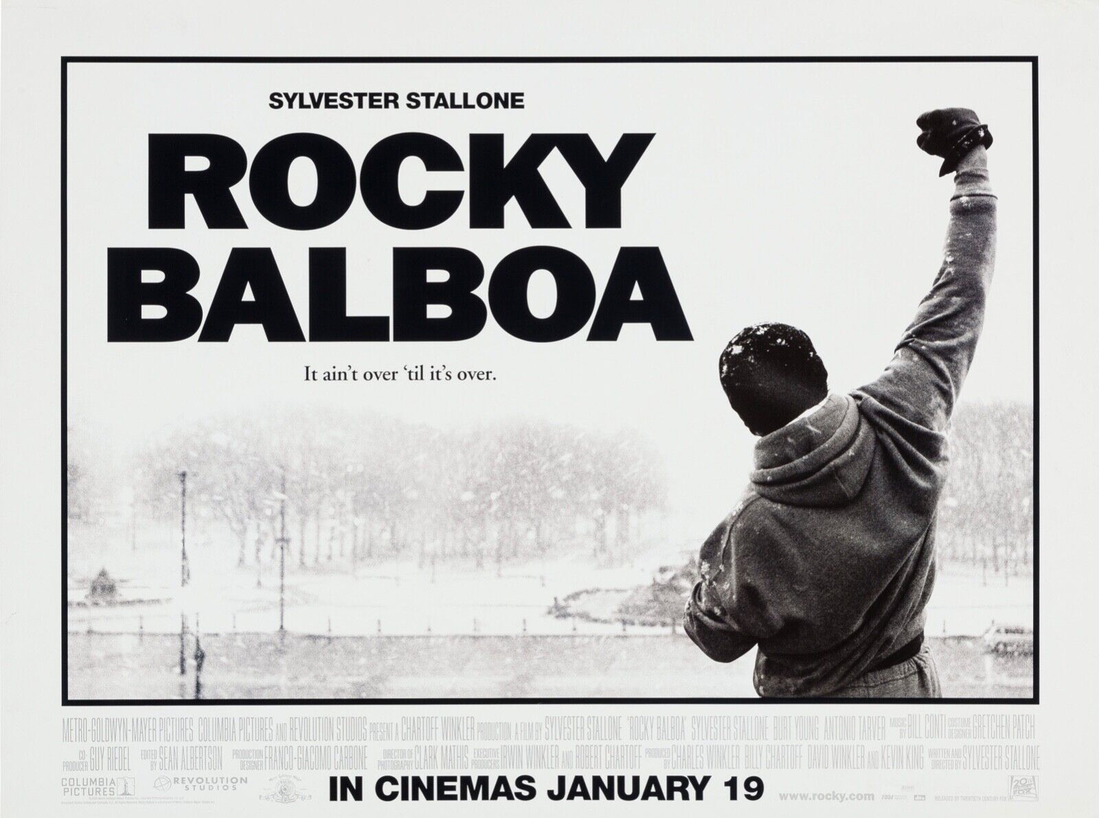 ROCKY BALBOA, SYLVESTER STALLONE, 2006, REPRO AFFICHE CINEMA VINTAGE, HQ