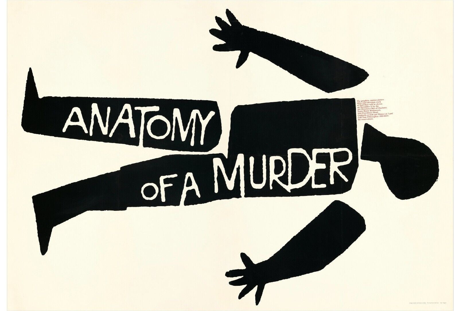 ANATOMY OF A MURDER, OTTO PREMINGER, REPRO AFFICHE CINEMA VINTAGE, HQ