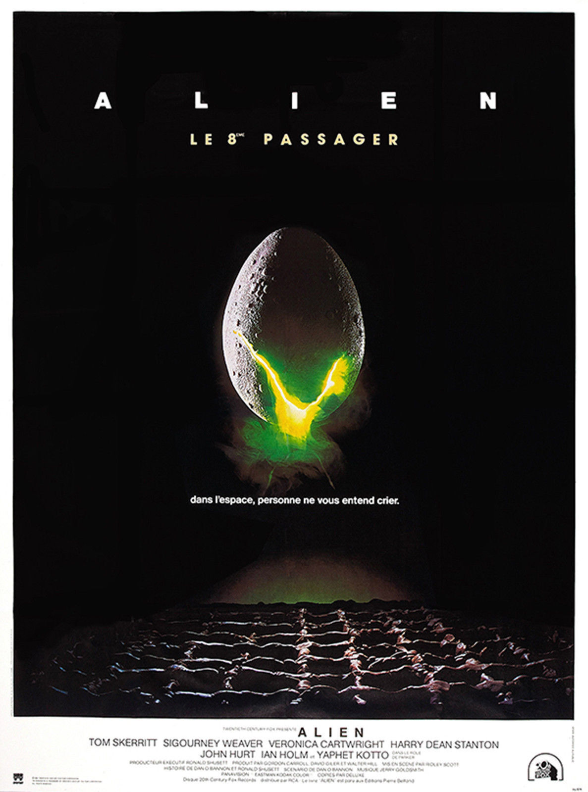 ALIEN, SIGOURNEY WEAVER, 1979, REPRO MOVIE POSTER, VINTAGE, HQ