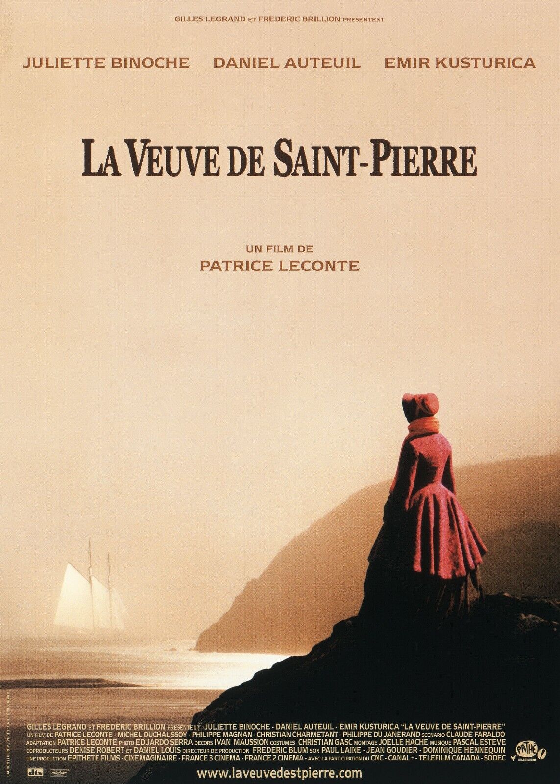 LA VEUVE DE SAINT PIERRE, JULIETTE BINOCHE, 2000, repro affiche de cinema, VINTAGE, HQ