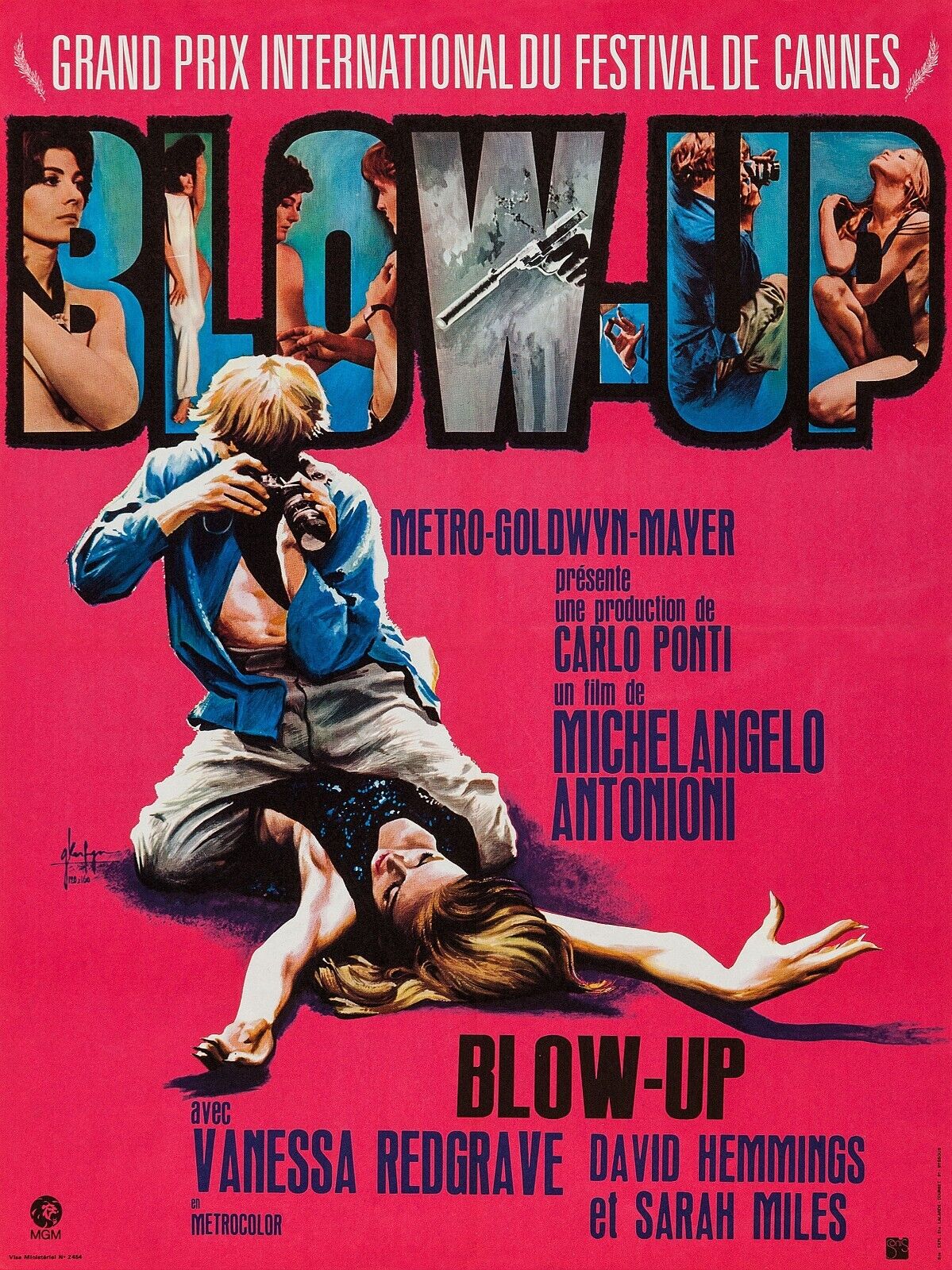BLOW-UP, VANESSA REDGRAVE, 1966, REPRO MOVIE POSTER, VINTAGE, HQ