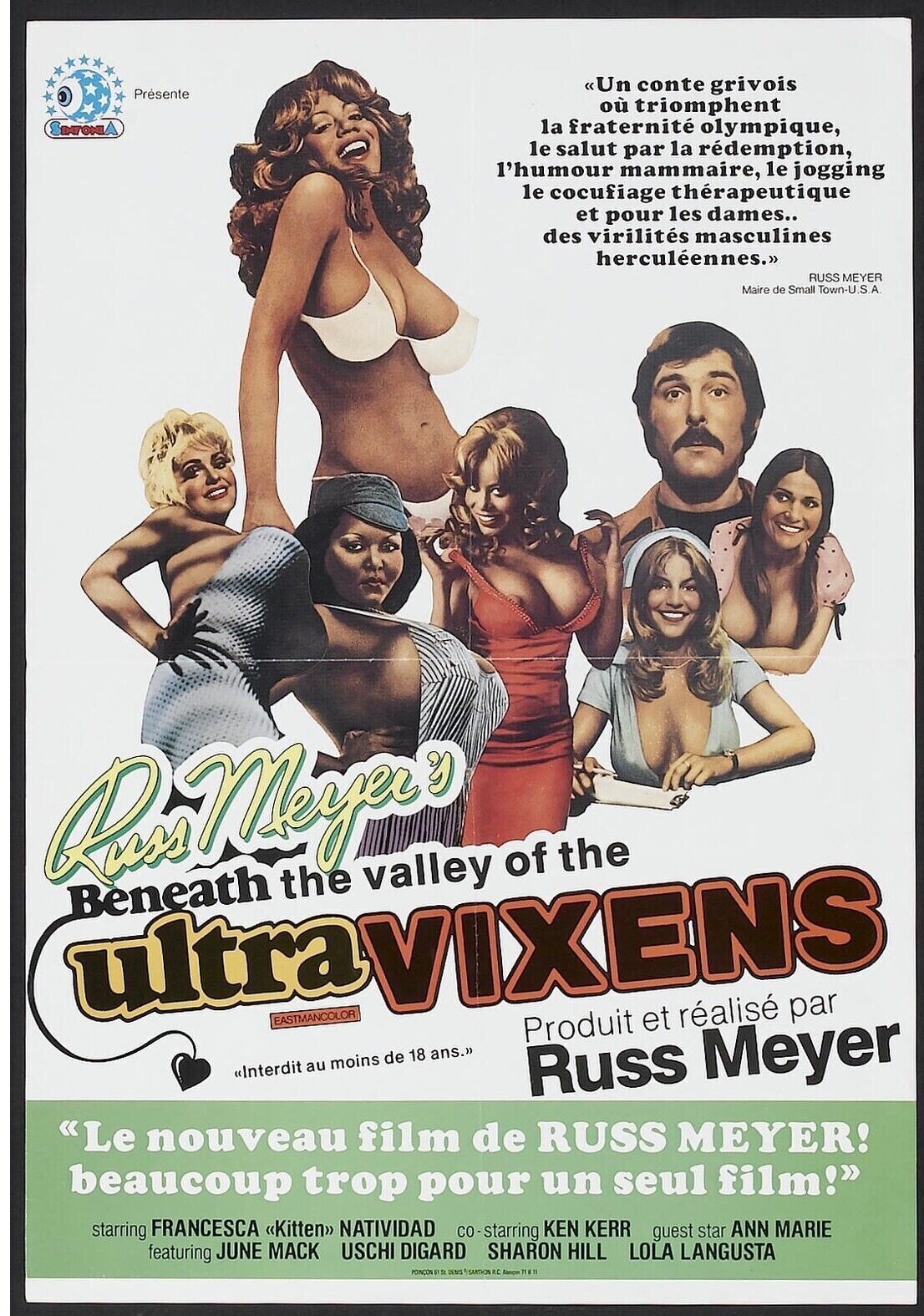 ULTRA VIXENS, Reproducción de póster CINEMA RUSS MEYER, REPRODUCCIÓN DE PÓSTER VINTAGE, HQ