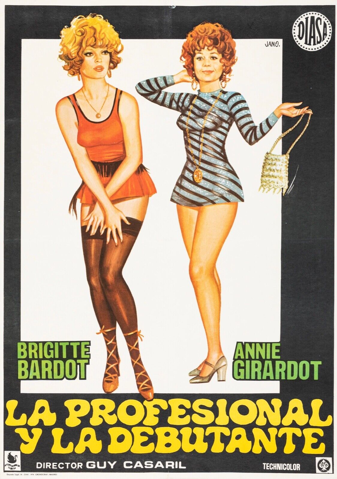 LES NOVICES, BRIGITTE BARDOT, 1970, Repro Affiche Cinéma, VINTAGE HQ