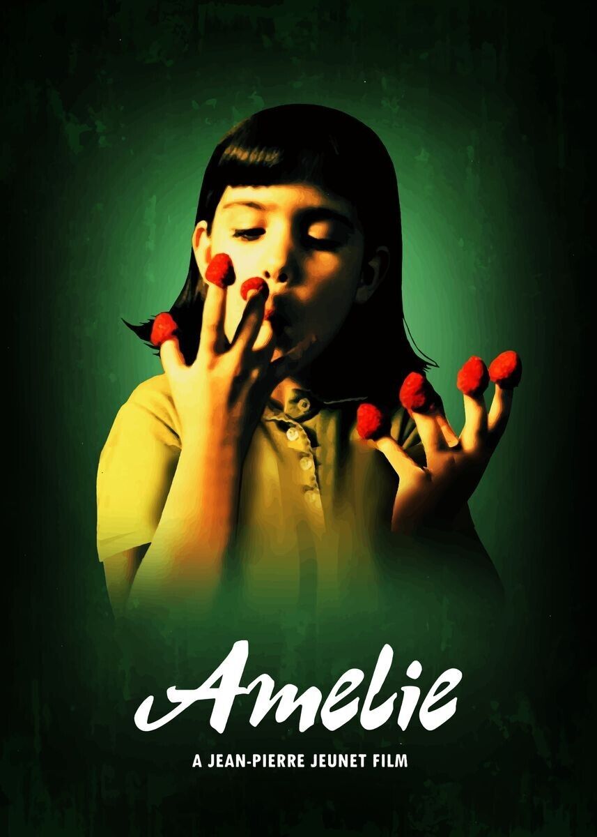 EL FABULOSO DESTINO DE AMÉLIE POULAIN, AUDREY TAUTOU, 2001, REPRODUCCIÓN DE CARTEL DE PELÍCULA, VINTAGE, HQ