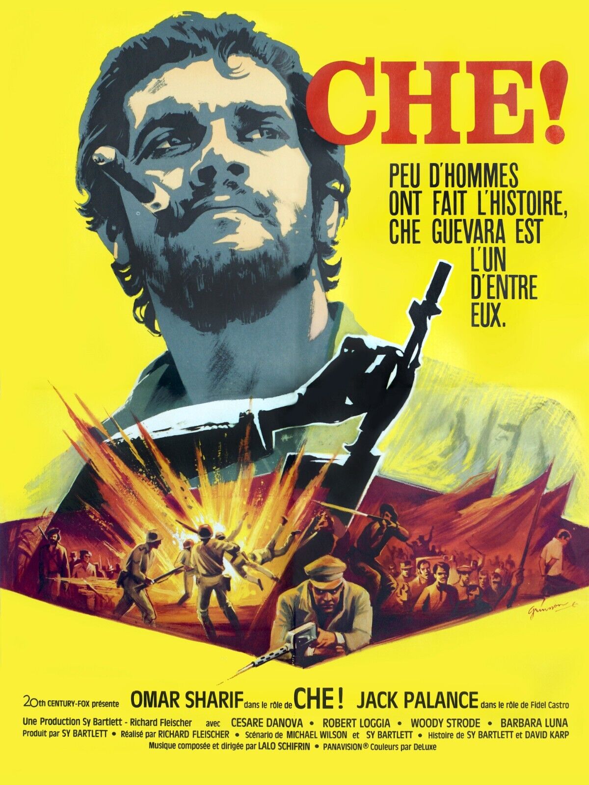 CHE ! OMAR SHARIF, JACK PALANCE MOVIE POSTER HQ