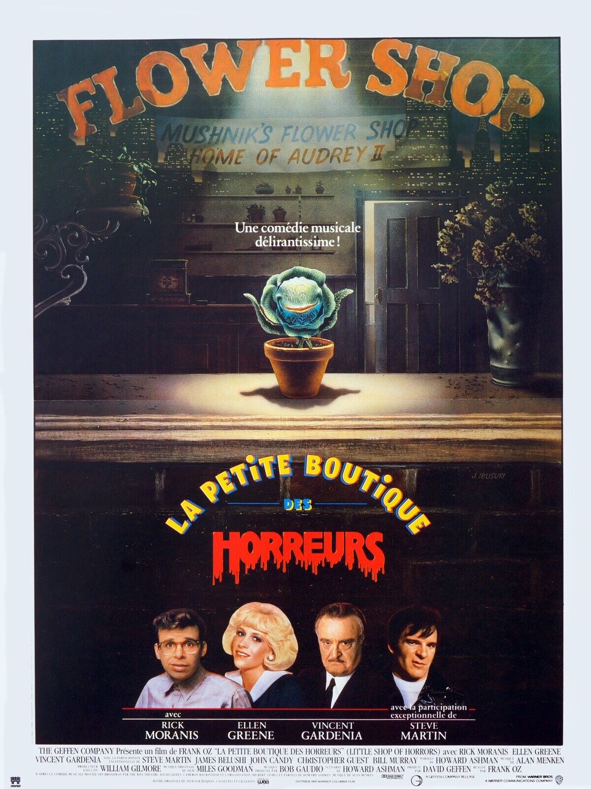 LA PETITE BOUTIQUE DES HORREURS, RICK MORANIS, Repro affiche cinéma, VINTAGE, HQ