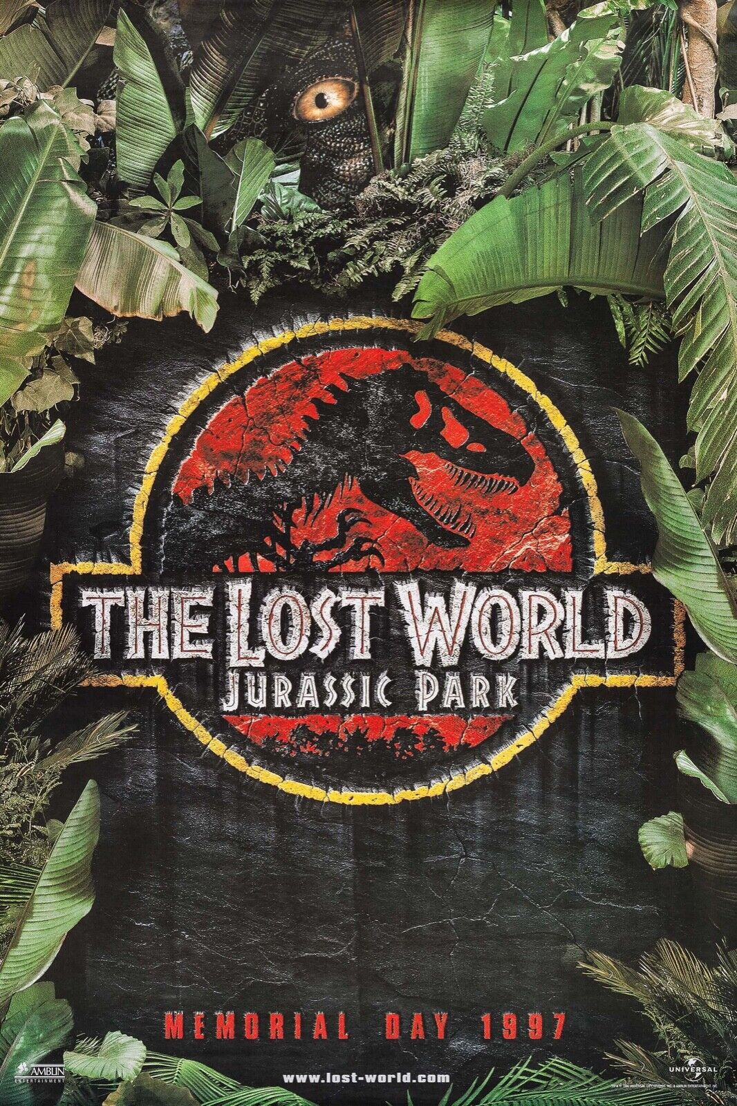 JURASSIC PARK THE LOST WORLD, 1997, REPRO AFFICHE CINEMA VINTAGE HQ
