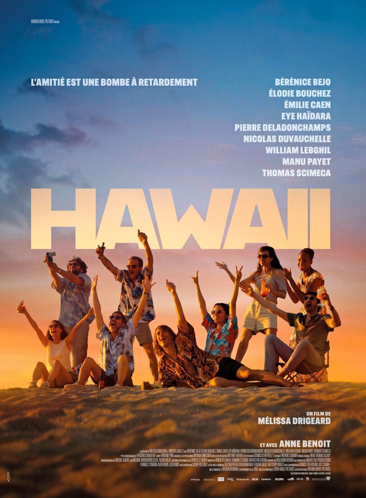 HAWAII, ELODIE BOUCHEZ, 2023, REPRO MOVIE POSTER, VINTAGE, HQ