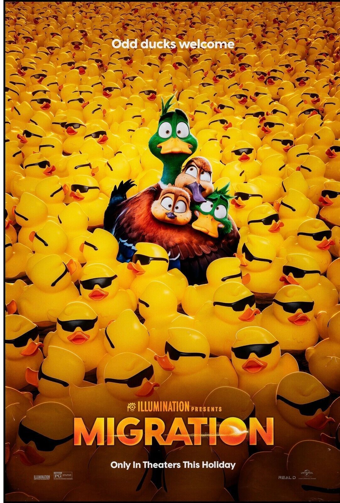 MIGRATION, KUMAIL NANJIANI,  2023,  Repro affiche cinéma VINTAGE, HQ
