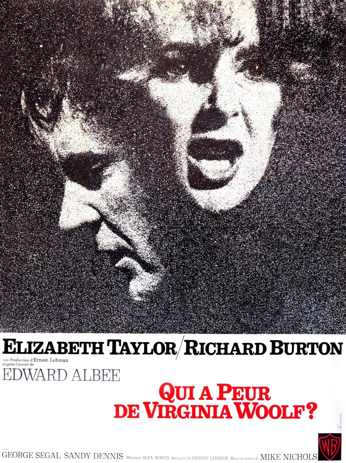 QUI A PEUR DE VIRGINIA WOOLF ?, ELIZABETH TAYLOR, 1966, REPRO AFFICHE CINEMA, HQ