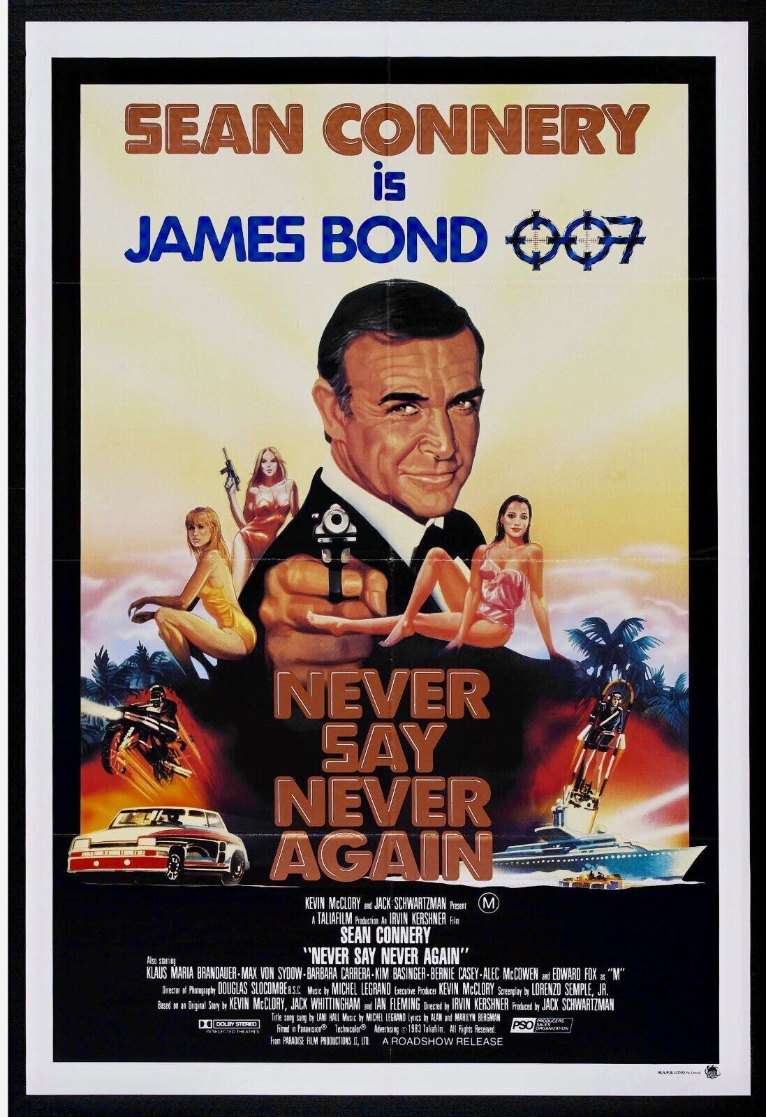 JAMES BOND 007, SEAN CONNERY, HQ REPRO POSTER