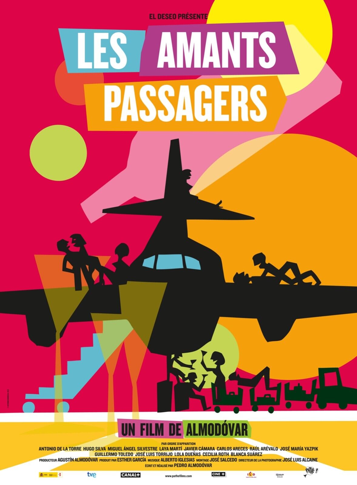LES AMANTS PASSAGERS, JAVIER CÁMARA, 2013, REPRO AFFICHE CINEMA VINTAGE, HQ