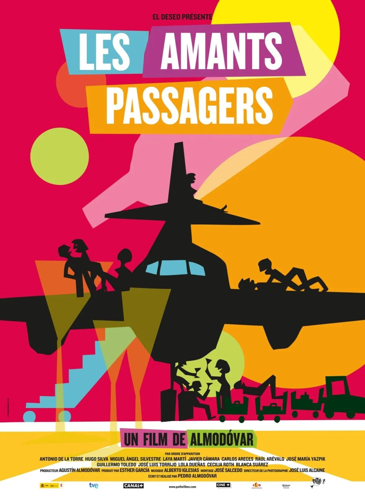 LES AMANTS PASSAGERS, JAVIER CÁMARA, 2013, REPRO AFFICHE CINEMA VINTAGE, HQ