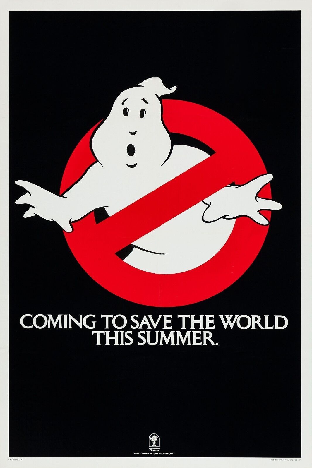 GHOSTBUSTERS FANTÔME REPRO AFFICHE PUBLICITAIRE VINTAGE HQ