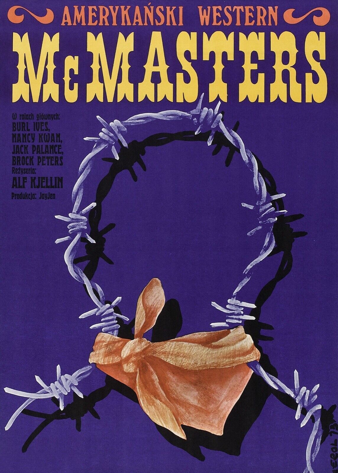 LOS MCMASTERS, BROCK PETERS, 1970, REPRODUCCIÓN DE CARTEL DE CINE VINTAGE, HQ