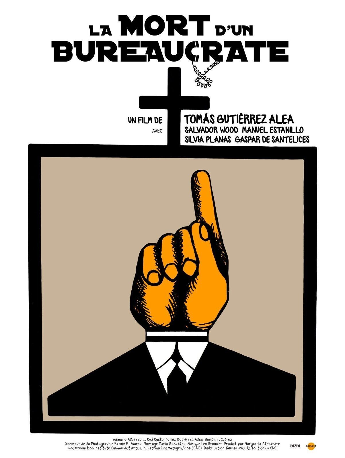 LA MORT D’UN BUREAUCRATE, TOMAS GUTIERREZ, 1966, repro affiche de cinema, VINTAGE, HQ