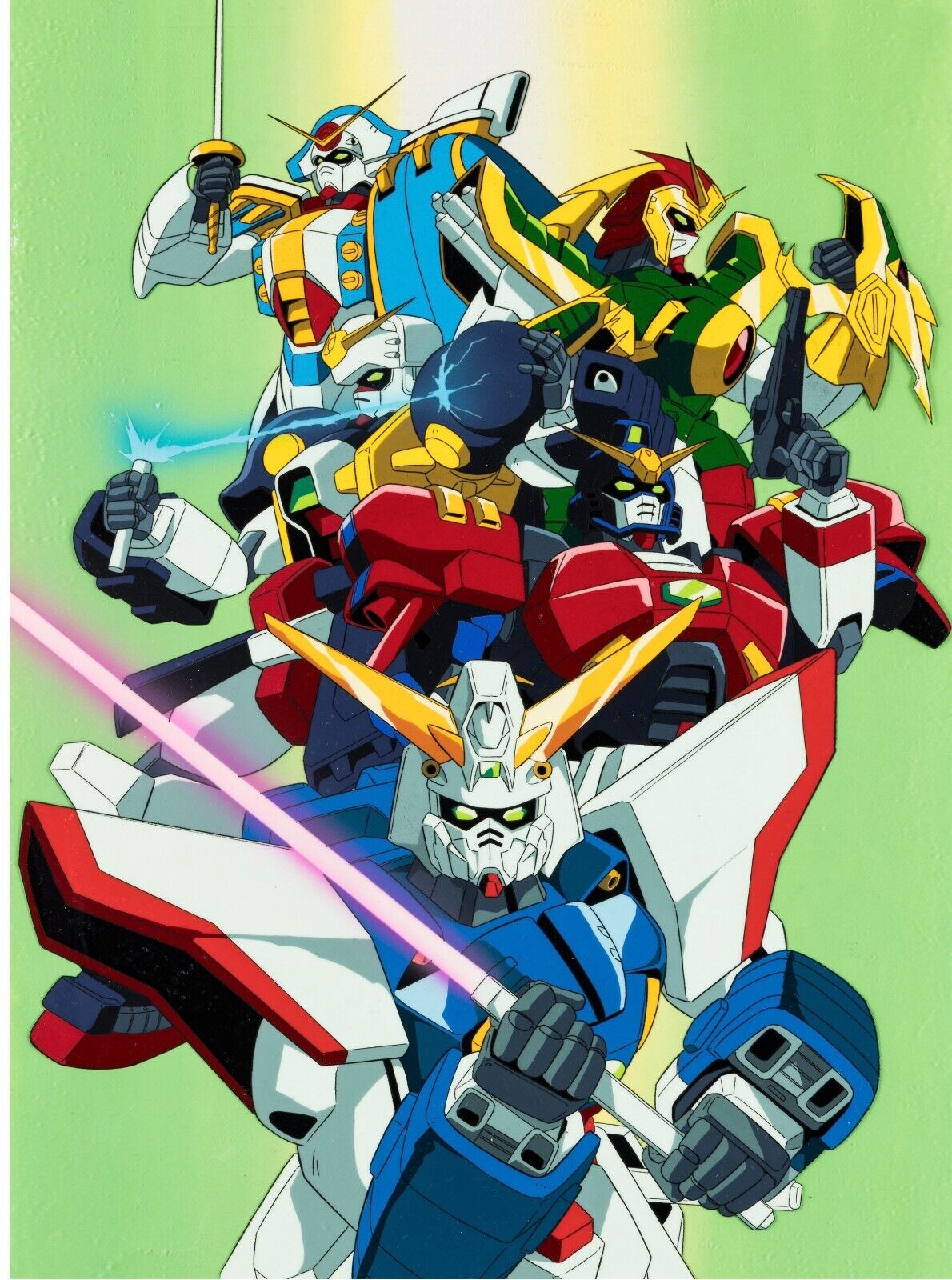 MOBILE FIGTHER, YASUHIRO IMAGAWA, 1995, Manga, Japon, Repro affiche de cinema VINTAGE, HQ
