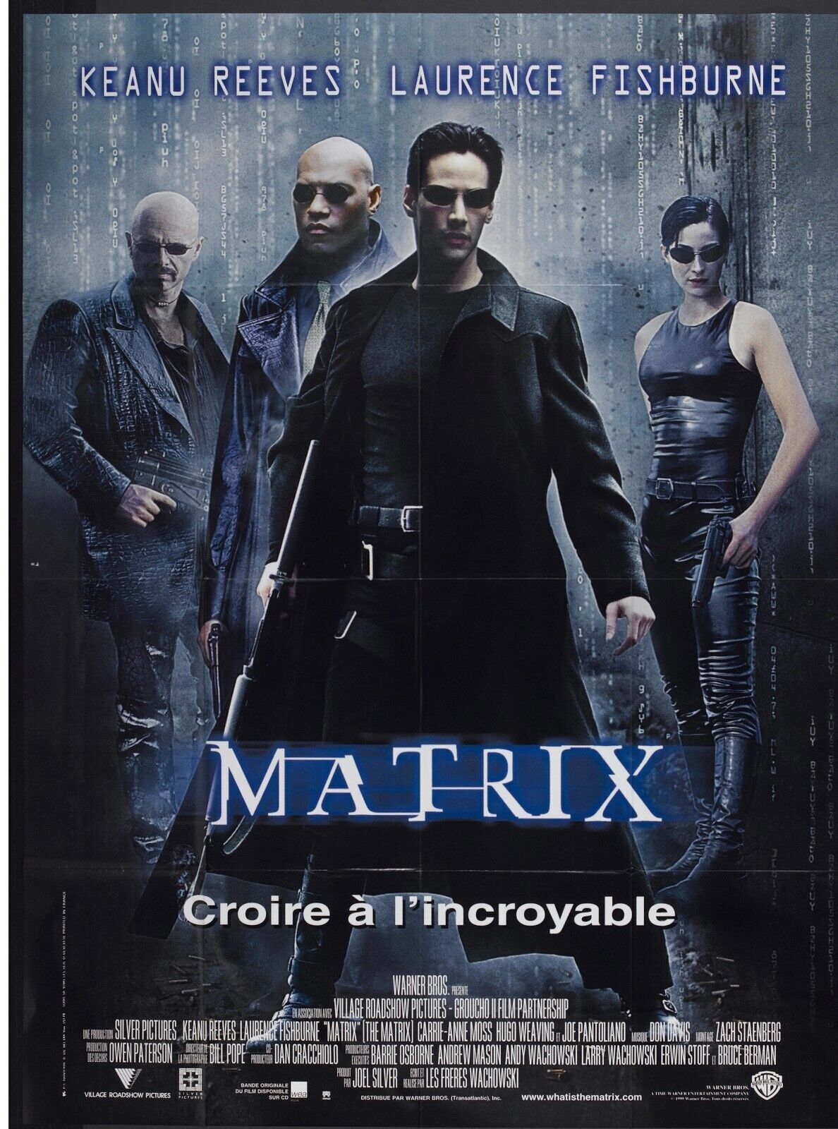 MATRIX, CROIRE A L'INCROYABLE, KEANU REEVES, 1999, repro affiche cinéma,VINTAGE, HQ