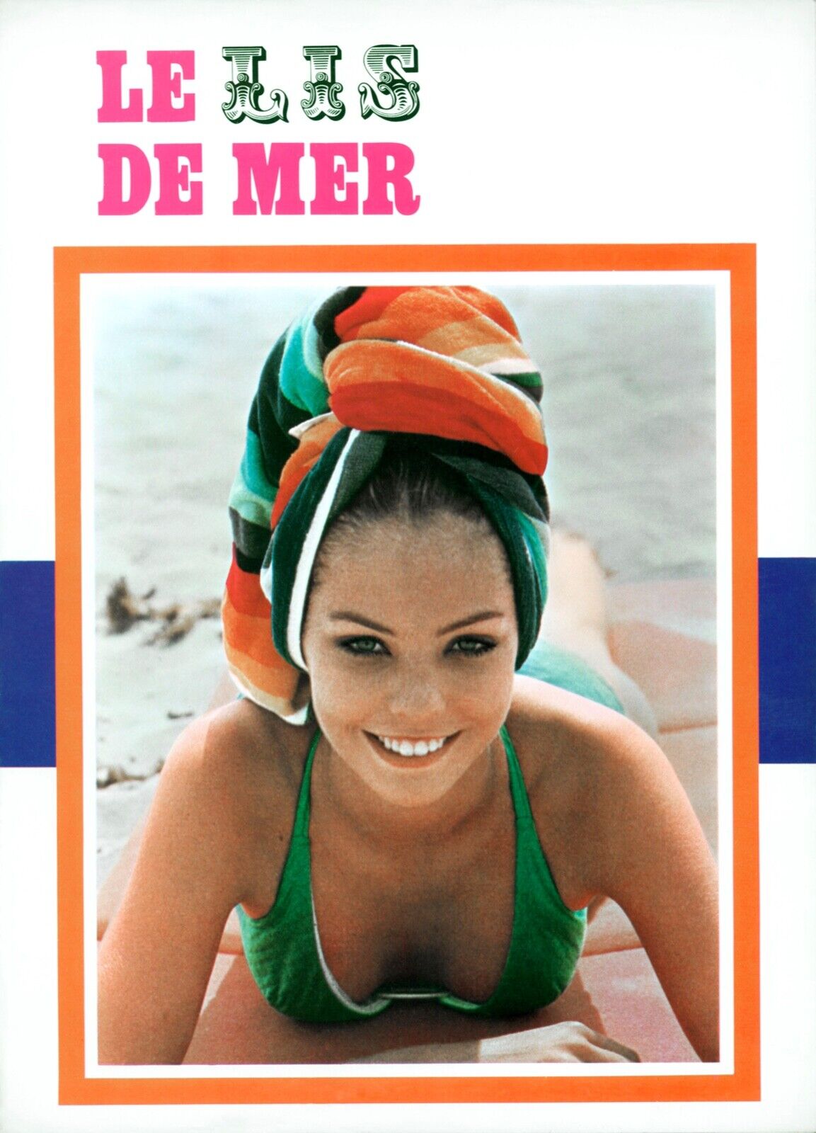LE LIS DE MER, SYLVIA KRISTEL, 1982, fREPRO AFFICHE DE CINÉMA, VINTAGE, HQ