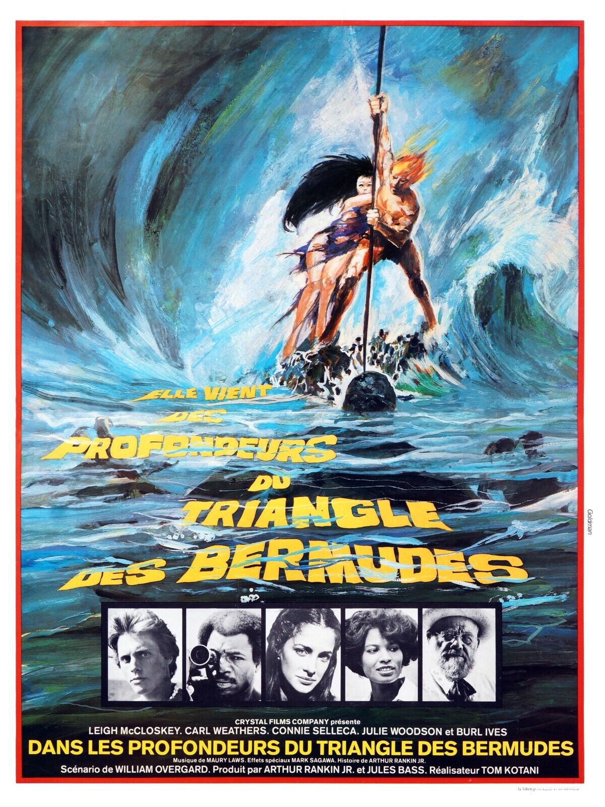 DANS LES PROFONDEURS DU TRIANGLE DES BERMUDES - REPRO AFFICHE CINEMA HQ
