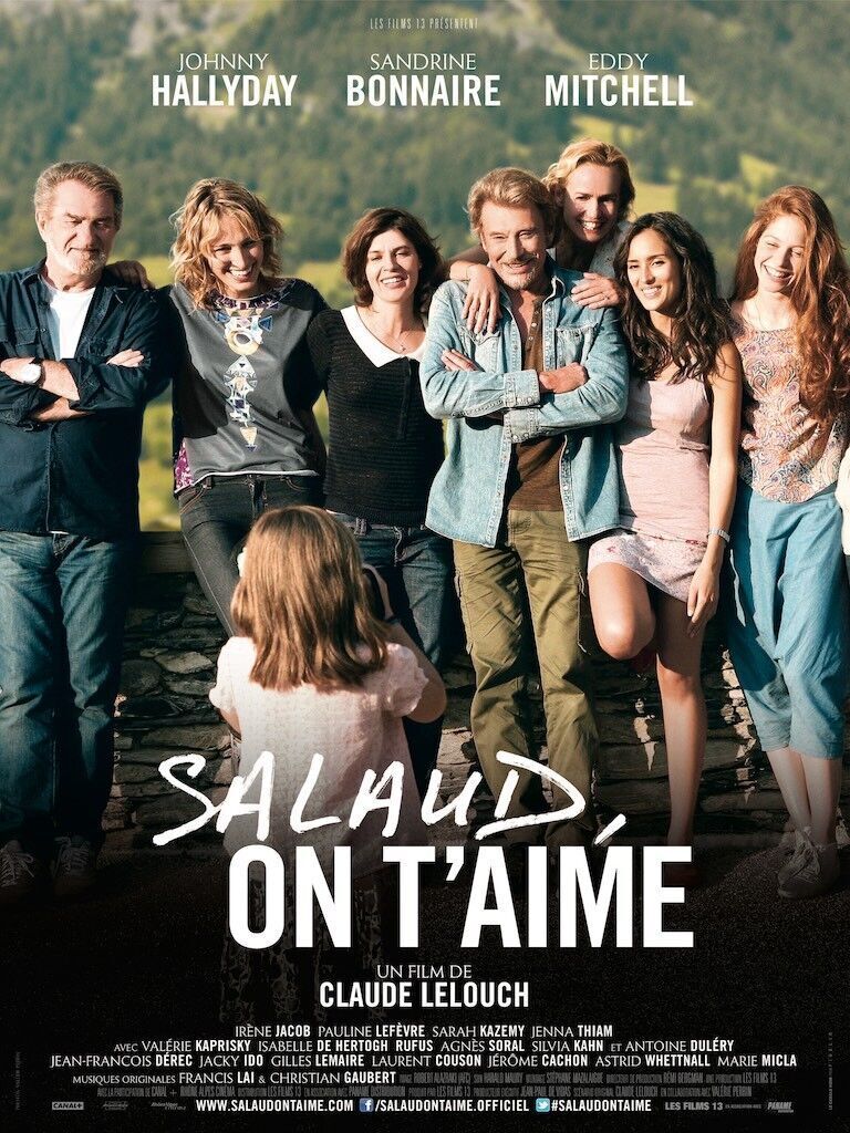 SALAUD, ON T'AIME JOHNNY HALLYDAY, 2014, Repro Affiche Cinema, HQ