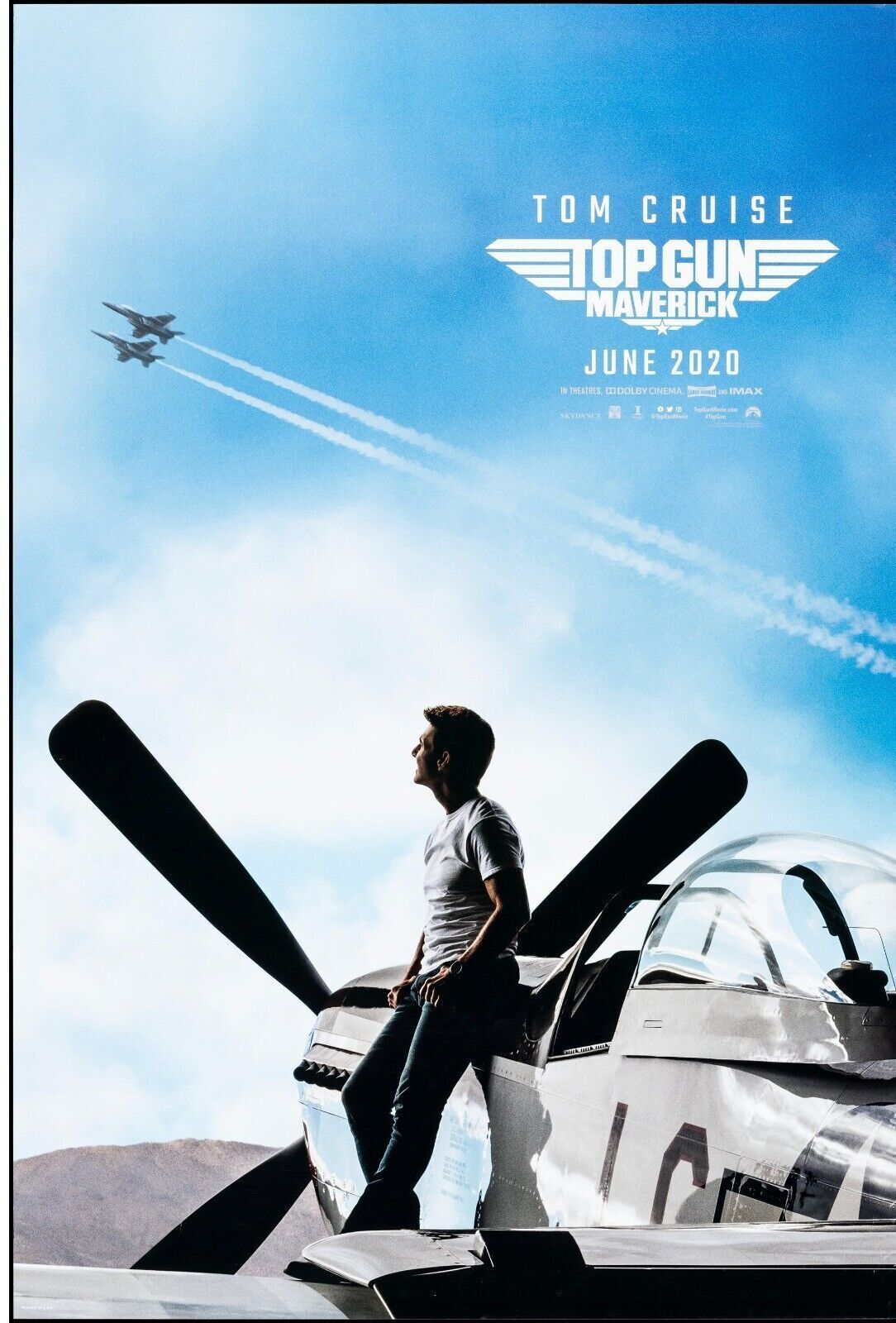 TOP GUN MAVERICK, TOM CRUISE, MILES TELLER, 2022, cinema poster reproduction, HQ