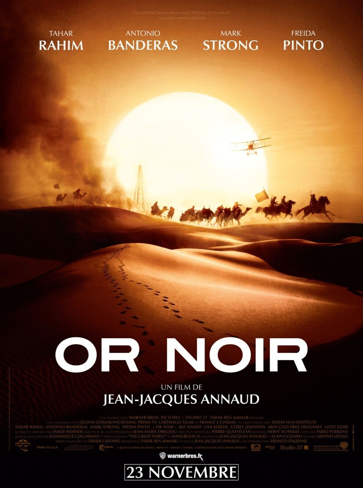 BLACK GOLD, JEAN-JACQUES ANNAUD, 2011, Repro VINTAGE cinema poster, HQ