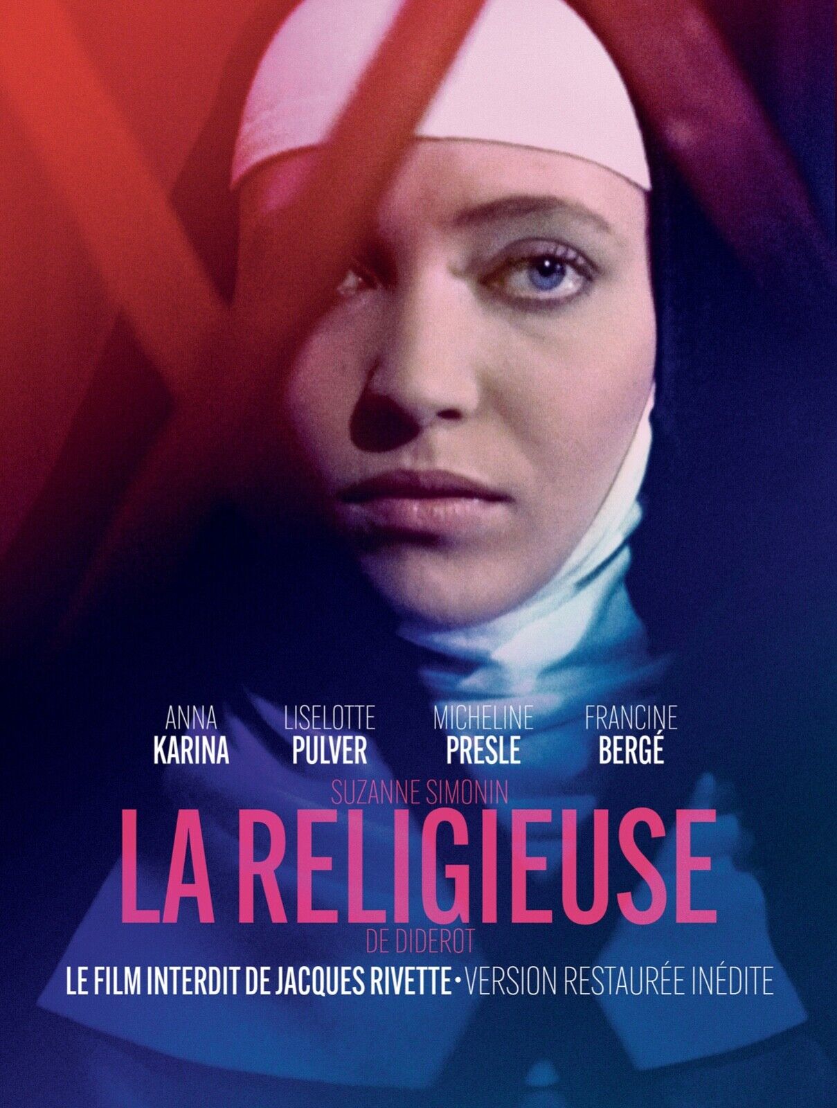 LA RELIGIEUSE ANNA KARINA, 1966, REPRO AFFICHE CINEMA VINTAGE, HQ