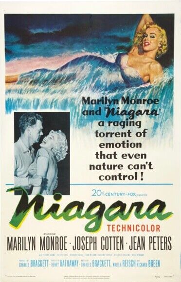 NIAGARA, MARILYN MONROE, HENRY HATHAWAY, 1953, REPRO VINTAGE CINEMA POSTER, HQ