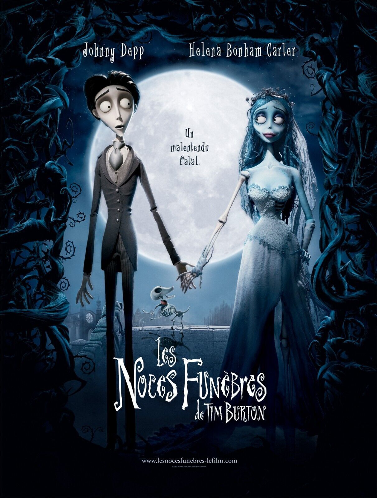 LES NOCES FUNEBRES, HELENA BONHAM CARTER, 2005, Repro affiche cinema, VINTAGE, HQ
