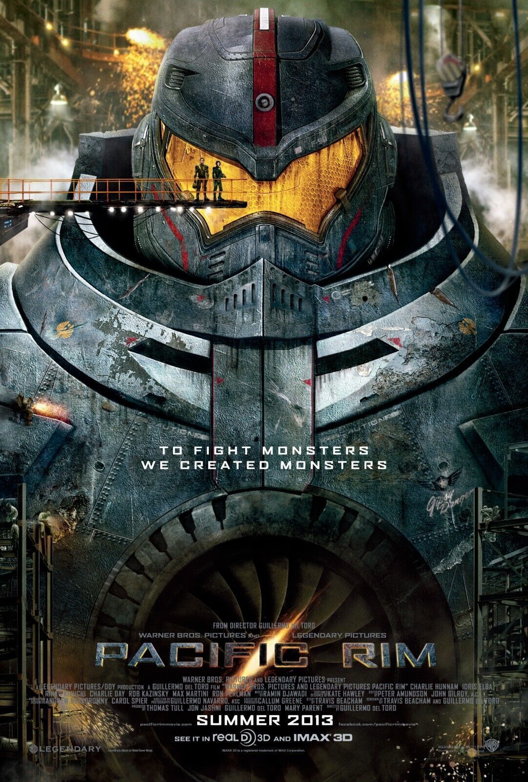 PACIFIC RIM, CHARLIE HUNNAM, 2013, Vintage Cinema Poster Reproduction, HQ