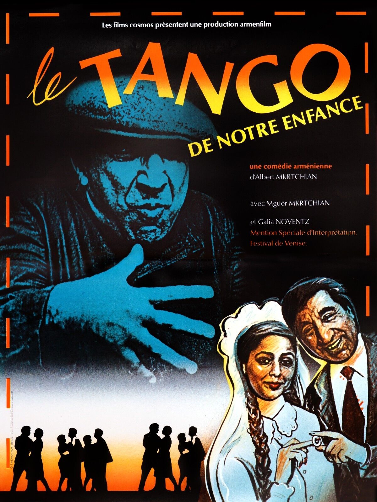 THE TANGO OF OUR CHILDHOOD, OLEG YANKOVSKY, 1985, REPRO VINTAGE CINEMA POSTER, HQ