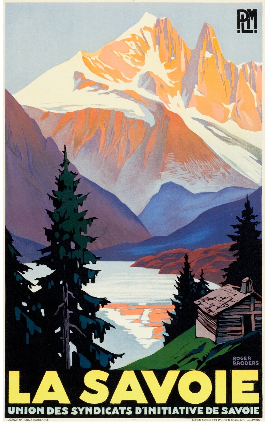 SAVOIE, FRANCE, Reproduction tourism poster, VINTAGE, HQ