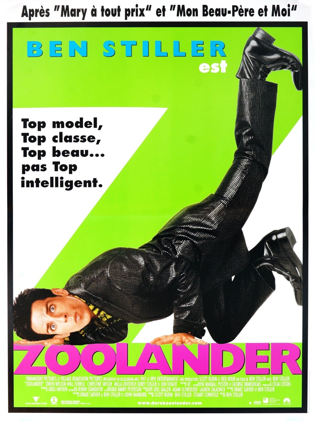 ZOOLANDER, 2001 repro cinema poster and canvas, HQ