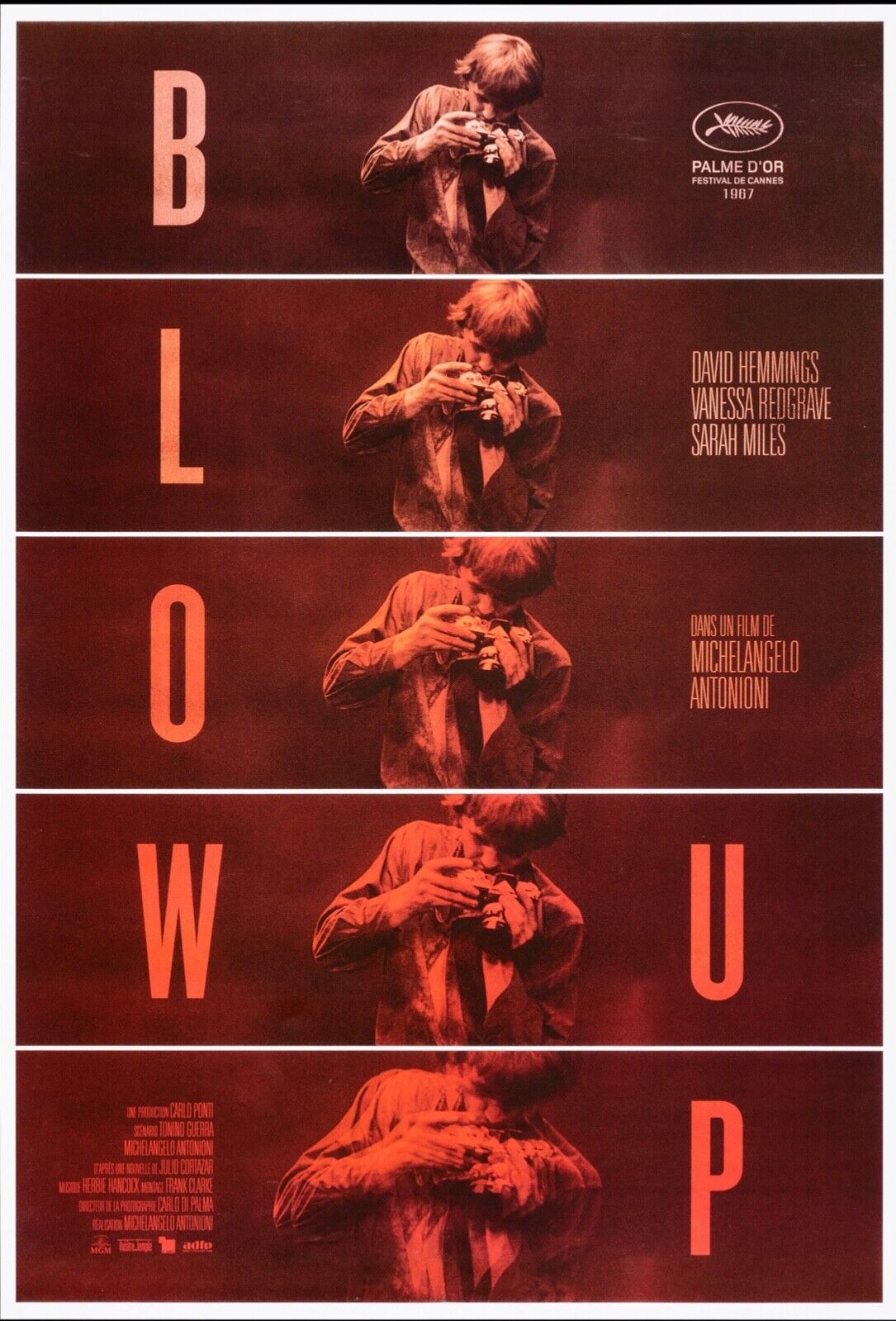 BLOW-UP, MICHELANGELO ANTONIONI, 1966, REPRO MOVIE POSTER, VINTAGE, HQ