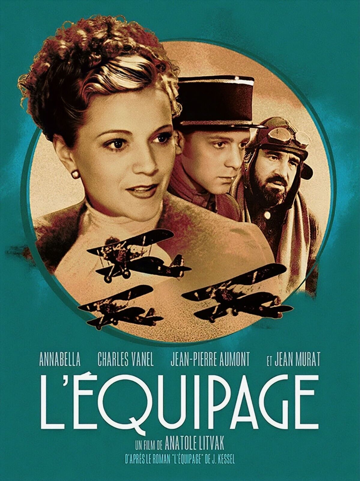 LA TRIPULACIÓN, ANNABELLA, 1935, REPRODUCCIÓN DE CARTEL DE PELÍCULA, VINTAGE, SEGUNDA CALIDAD