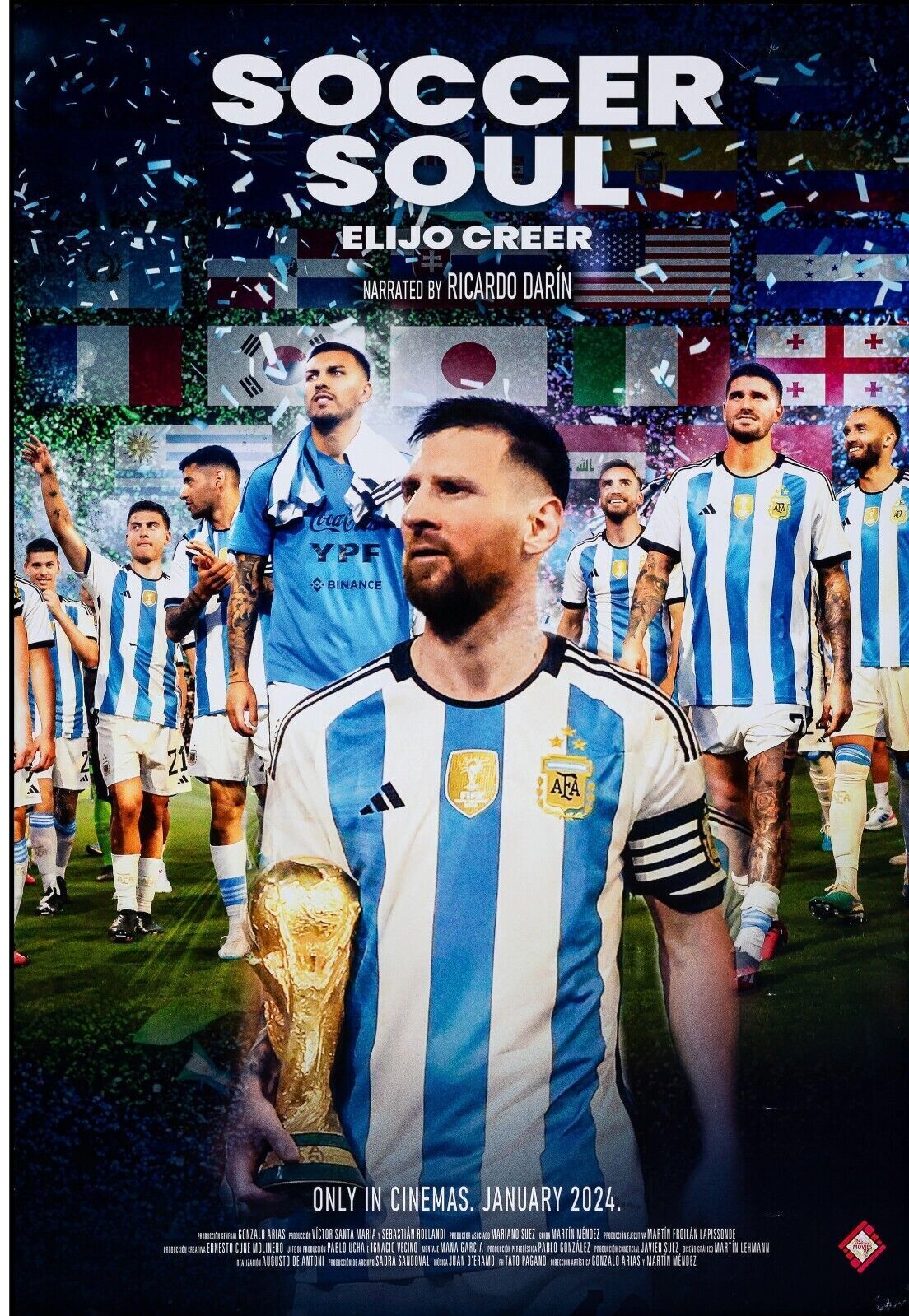 SOCCER SOUL, LIONEL MESSI, 2023, Repro affiche cinéma, HQ
