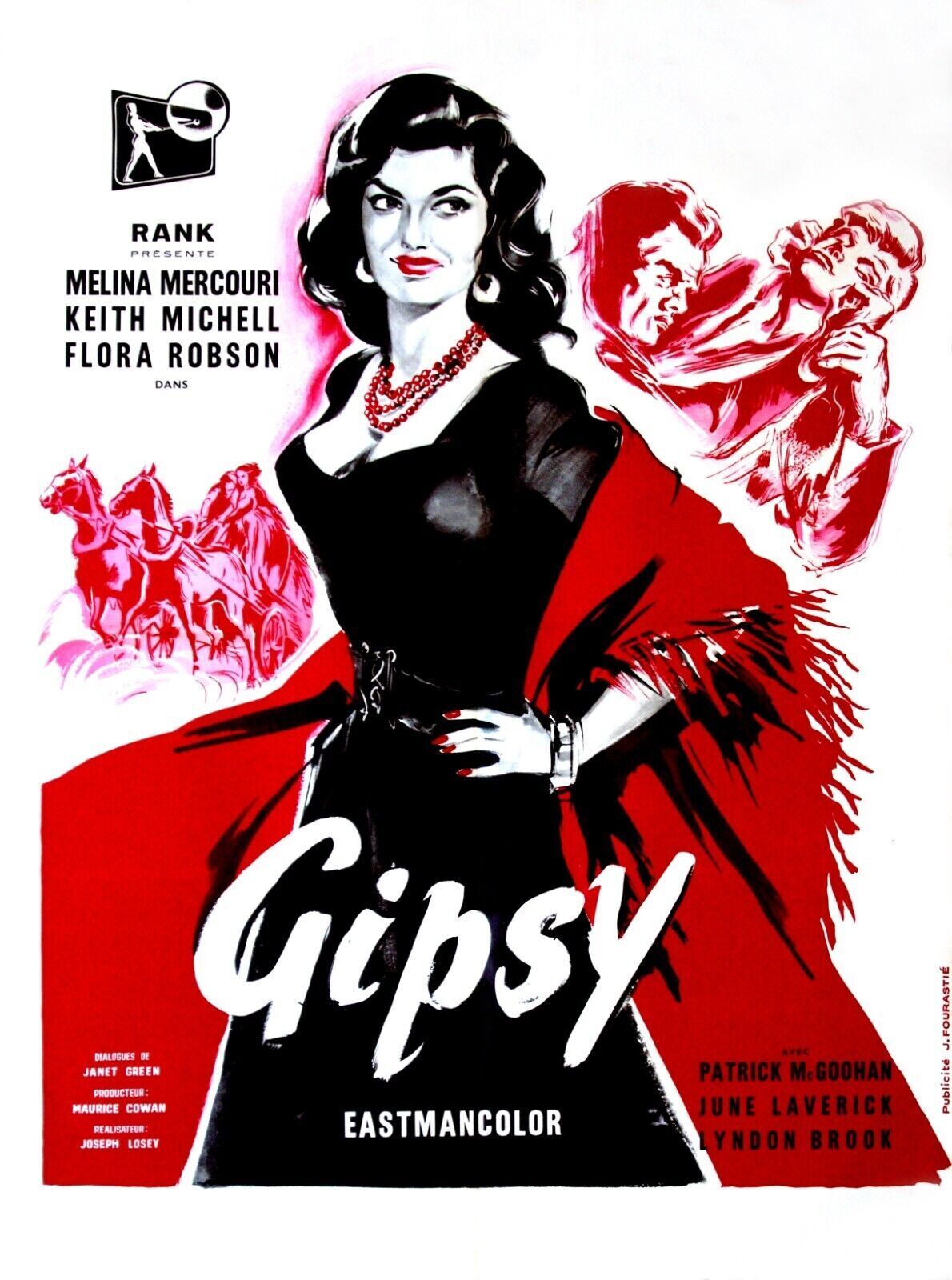 GIPSY, FLORA ROBSON, REPRO AFFICHE CINEMA VINTAGE HQ